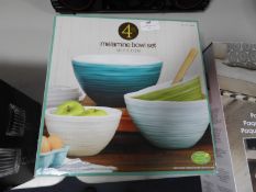 *Ombre Melamine Bowls with Lids Four Piece Set