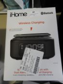 *iHome IBTW23B Wireless Charging Bluetooth Alarm Clock