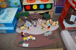 *Wooden Nativity Playset