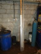 *Roll of Polythene Sheeting and an Aluminium Side