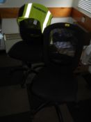 *Four Swivel Office Chairs