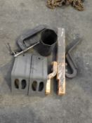 *Assorted Wheel Chocks, Tractor Hitch, etc.