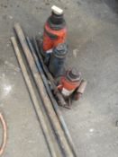 *Three Hydraulic Bottle Jacks