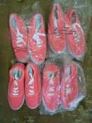 *Four Pairs of Pink Trainers Size:3