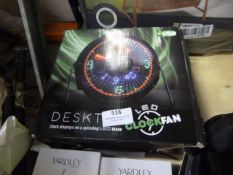 *Desktop Clock with Spinning LED Blade