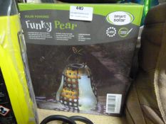 *Smart Solar Funky Pear Garden Ornament