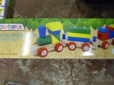 *Toytopia Wooden Stacking Train