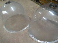 *Two Plastic Garden Cloches