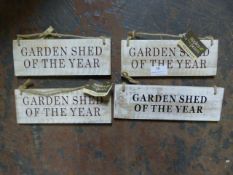 *Three Novelty Wood Signs