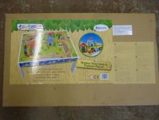 *Toytopia Wooden Train Table and 75 Piece Playset