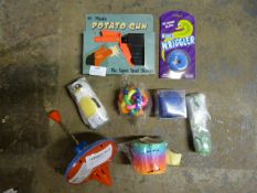 *Assorted Children's Toys; Potato Gun, Spinning To