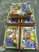 *Five Toy Vegetable in Packing Cases