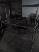 *Four Tier Metal Shelf Unit 145x59x68cm