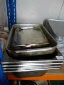 *Four Draining Pans, Baking Trays etc.