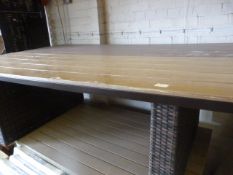 *Dark Brown Borneo Dining Table 200x125cm
