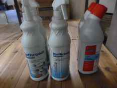 *Four Bottles of Bathroom Cleaner and Two Bottles