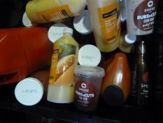 *Box of Sauces Including Ketchup, American Mustard