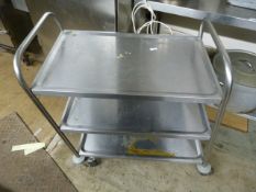 *Stainless Steel Three Teir Trolley