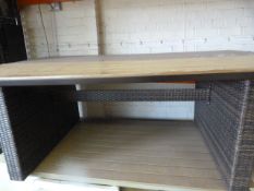 *Dark Brown Borneo Dining Table 200x125cm