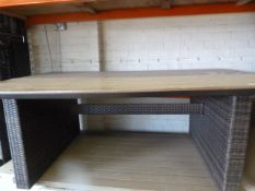 *Dark Brown Borneo Dining Table 200x125cm