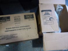 *Box of 2500 Clear Portion Containers and a Part B