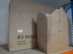 *Box of 200 Brown Craft Snack Boxes