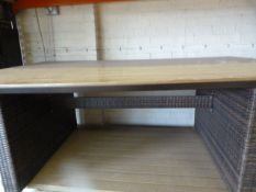 *Dark Brown Borneo Dining Table 200x125cm