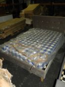 *King Size Faux Suede Bed