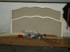 *4'6 Bed with Upholstered Head & Foot