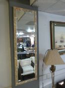 Rectangular Floral Framed Bevelled Edge Wall Mirro