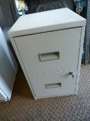 Metal Two Drawer Filing Cabinet