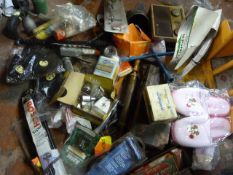 Mixed Lot Including Bike and Car Parts, Oil Cans,