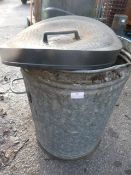 Galvanised Bin