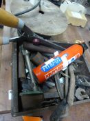 Extension Lead, Fire Extinguisher and a Box of Spa