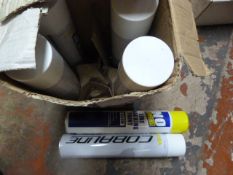 Five White and One Yellow Line Marking Paint