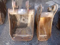 *Pair of Mini Digger Buckets