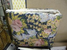 Folding Lounger Floral Upholstered Cushion