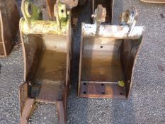 *Pair of Mini Digger Buckets