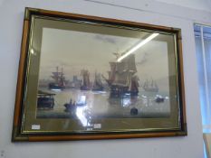 Large Framed Print - Sailing Ship 