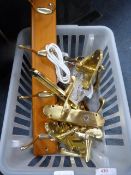 Brass Door Handles and Clothes Hooks