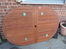 *Winchester Teak Extending Garden Table