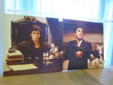 Pair of Canvas Prints - Al Pacino Scarface