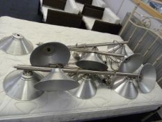 Set of Four Triple Shade Snooker Table Lights