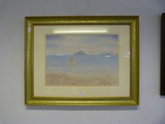 Singed Print - Oystercatchers and Heron at Bally R