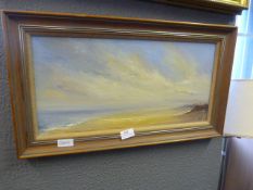 Oil Painting on Board - Holme Beach Norfolk by Ros