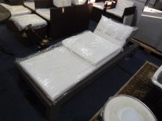 *Rattan Sunlounger with Loose Cushions