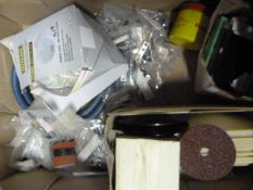 *Box Containing Sandpaper, Nuts & Bolts, Welding L