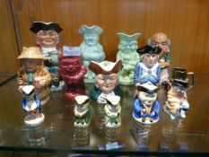 Fourteen Assorted Toby Jugs