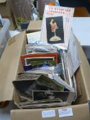 Box Containing a Quantity of Postcards and a Postc