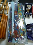 *Four Boxes of Patterned Silk Ties